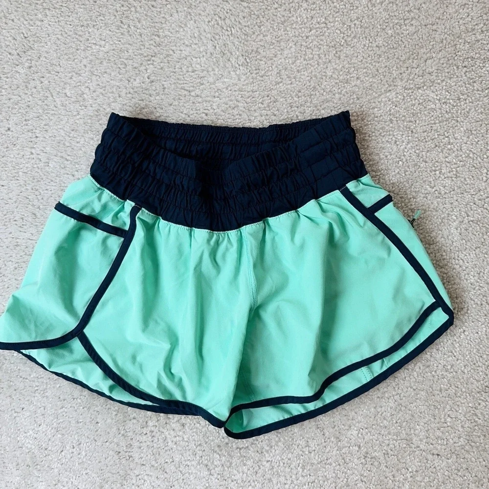 LULULEMON TRACKER SHORTS II *4-way Stretch SIZE  8 Color Menthol